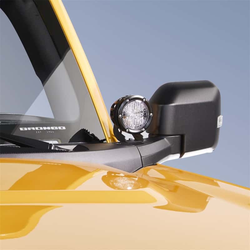 Ford Racing — Ford Racing 2021+ Ford Bronco Mirror Mounted 4in Rigid LED Lights Kit
Fog Light Assembly - view 1