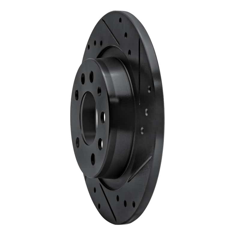 R1 Concepts — R1 06-10 Pontiac Solstice Rear Right Drilled & Slotted Black Brake Rotor
R1 Brake Rotor Drill - view 2