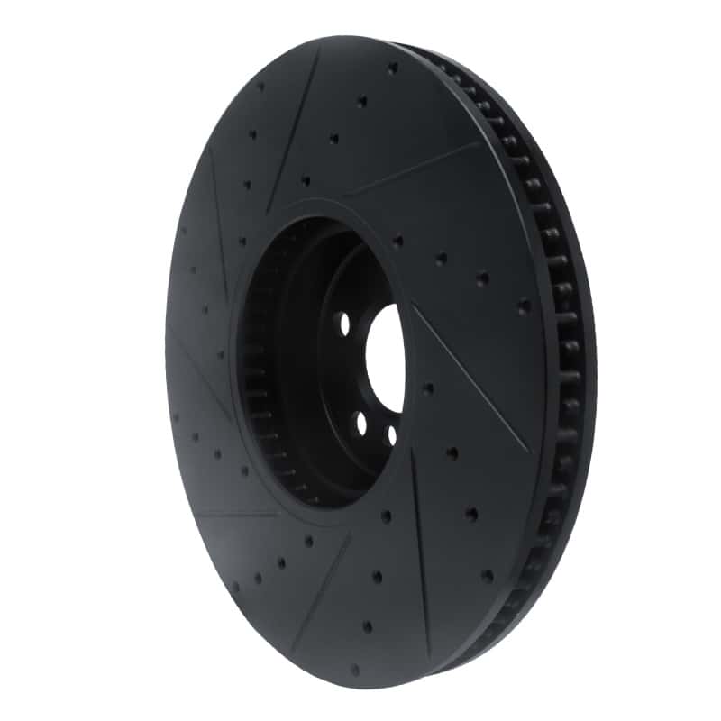 R1 Concepts — R1 16-25 BMW i7 Right Front Drilled & Slotted Black Brake Rotor
R1 Brake Rotor Drill - view 4