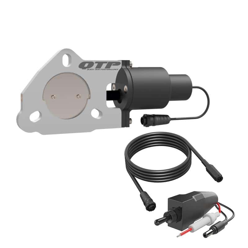QTP — QTP 2.25in Bolt-On QTEC Electric Cutout Valve - Single - view 5