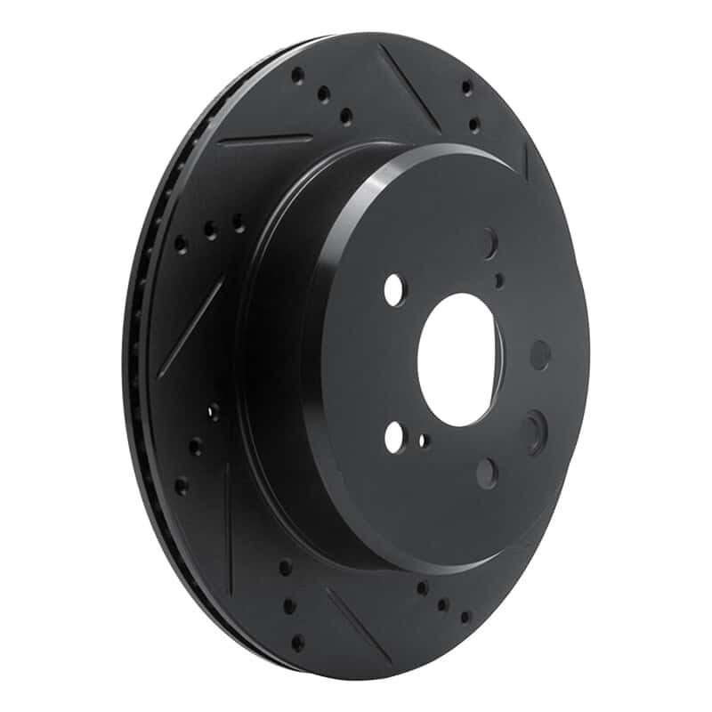 R1 Concepts — R1 06-20 Lexus IS250 Rear Right Drilled & Slotted Black Brake Rotor
R1 Brake Rotor Drill - view 2