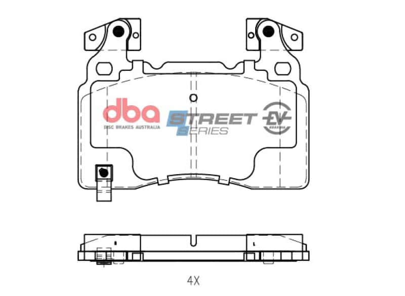DBA — DBA 13-19 Cadillac ATS (w/Brembo Front Caliper) Front SSEV Street Series Brake Pads
Brake Pad - view 1