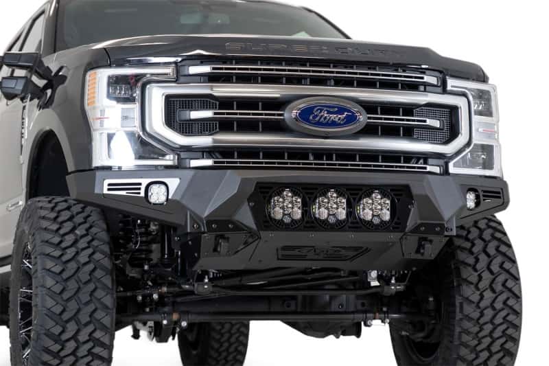 Addictive Desert Designs — Addictive Desert Designs 17-20 Ford Super Duty Bomber Front Bumper w/ Mounts For 3 Baja Designs LP6s
Bumper- Front
Bumpers - view 1