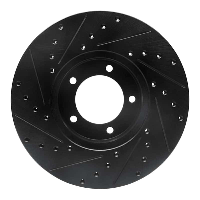 R1 Concepts — R1 71-97 Jaguar XJ12 Front Right Drilled & Slotted Black Brake Rotor
R1 Brake Rotor Drill - view 5
