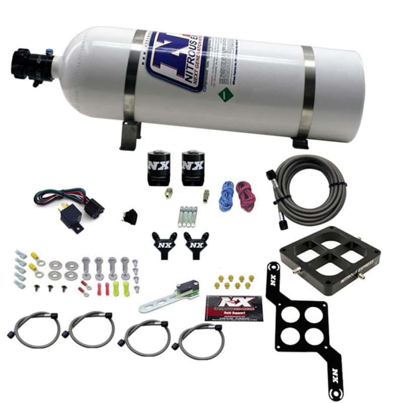 Nitrous Express — Nitrous Express Dominator Billet Crossbar Pro-Power Nitrous Kit (100-500HP) w/15lb Bottle
Injection System Kit
N2OSys - view 2