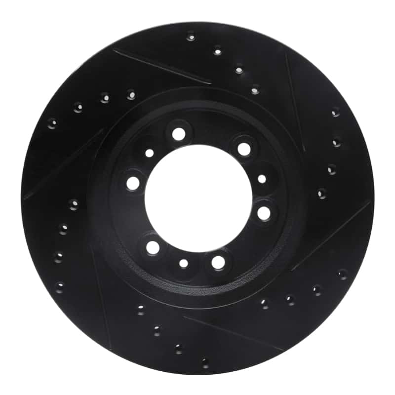 R1 Concepts — R1 92-02 Acura SLX Front Left Drilled & Slotted Black Brake Rotor
R1 Brake Rotor Drill - view 5