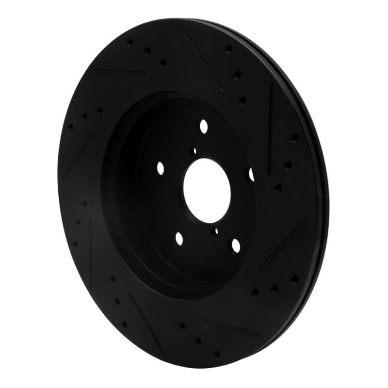 R1 Concepts — R1 15-25 Subaru Outback Rear Left Drilled & Slotted Black Brake Rotor
R1 Brake Rotor Drill - view 4
