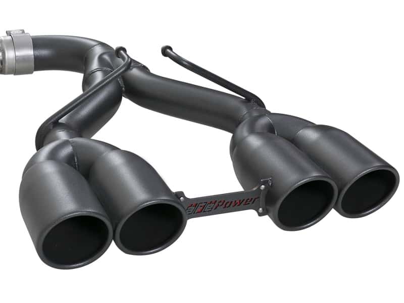 aFe — aFe Rebel Series 2.5in. 304 SS C/B Exhaust System 2018 Jeep Wrangler (JL) V6-3.6L - Black Tip
Cat-Back Exhaust - view 2