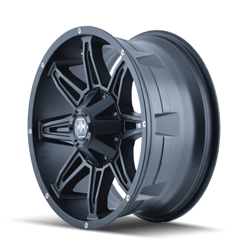 Mayhem — Mayhem 8090 Rampage 18x9 / 6x135 BP / 18mm Offset / 106mm Hub Matte Black Wheel
MAYHEM 8090 - view 5