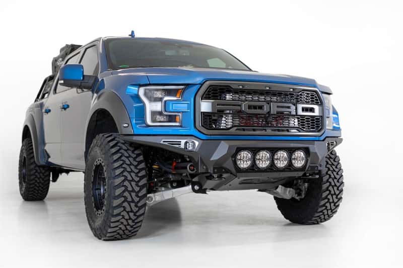 Addictive Desert Designs — Addictive Desert Designs 17-20 Ford F-150 Raptor Bomber Front Bumper w/ 4 Rigid 360 6in Round Mounts
Bumper- Front
Bumpers - view 7