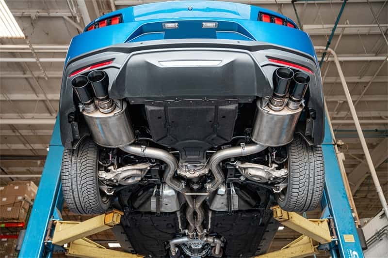 CORSA Performance — Corsa 2024-2025 Ford Mustang V8 5.0L 3in Cat-Back Exhaust System w/ Twin 4in Black Straight Tips
Exhaust - view 3
