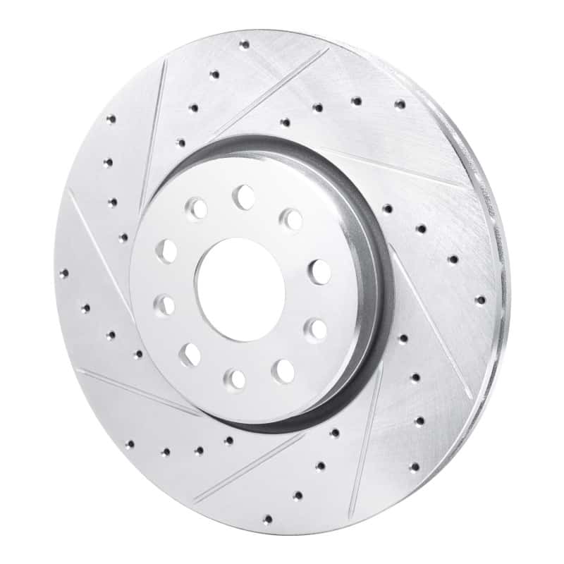 R1 Concepts — R1 21-25 Dodge Charger Daytona Front Left Drilled & Slotted Silver Brake Rotor - view 2