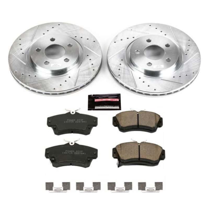 PowerStop — Power Stop 01-10 Chrysler PT Cruiser Front Z23 Evolution Sport Brake Kit - view 1