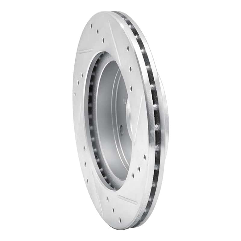 R1 Concepts — R1 89-94 Suzuki SWIFT Front Left Drilled & Slotted Silver Brake Rotor
R1 Brake Rotor Drill - view 4