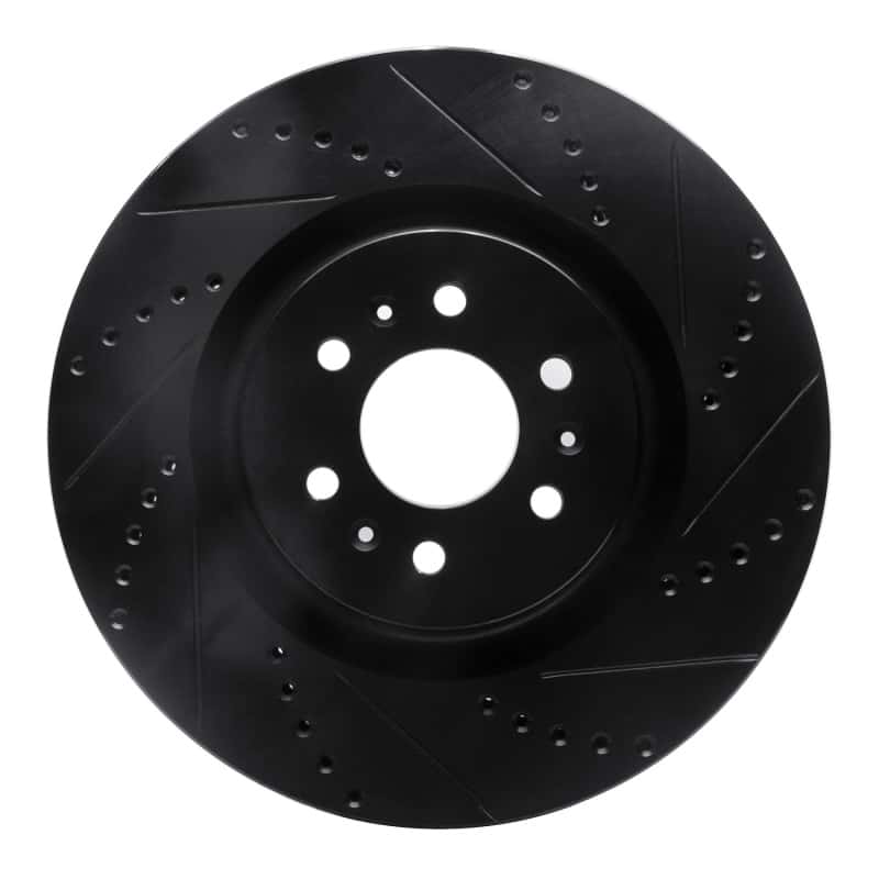 R1 Concepts — R1 04-11 Cadillac CTS Front Right Drilled & Slotted Black Brake Rotor
R1 Brake Rotor Drill - view 1