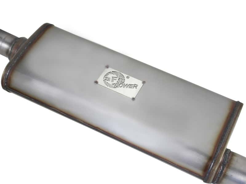 aFe — aFe MACHForce XP Exhaust Cat-Back 2.5in SS-409 Hi-Tuck 12-14 Jeep Wrangler Unlimited V6 3.6L 4Dr
Cat-Back Exhaust - view 4