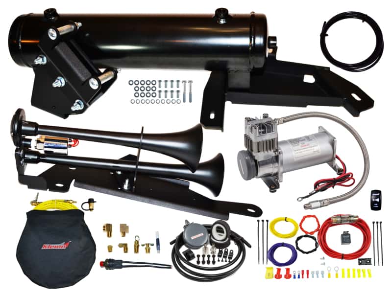 Kleinn Air Horns — Kleinn 17-21 Can-Am Maverick X3 Onboard Air System w/ Model 102-1 Horns
X3 OBA AND AIR HORN - view 1