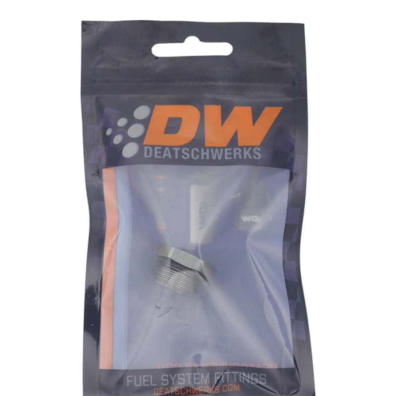 DeatschWerks — DeatschWerks 8AN ORB Male Plug Fitting with 1/8in NPT Gauge Port - Anodized DW Titanium
Lines & Fittings - view 2
