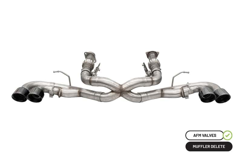 CORSA Performance — Corsa 20-25 Corvette C8 3in Xtreme Cat-Back Exhaust 4.5in Blk Quad Tips - Integrates stock AFM Valve
Exhaust - view 2
