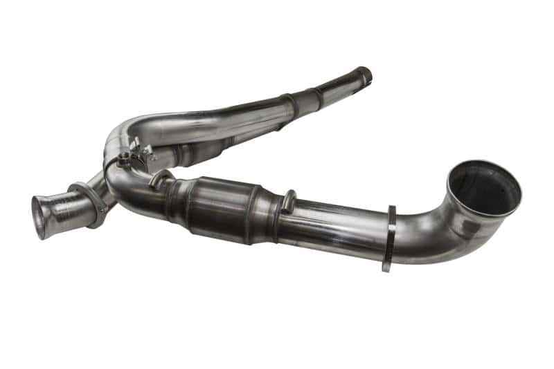Kooks Headers — Kooks 10-14 Ford Raptor SVT 6.2L 4V ALL 3in SS OEM Cat Y Pipe
3in. x OEM Y-Pipe
3" x OEM Y-Pipe - view 1