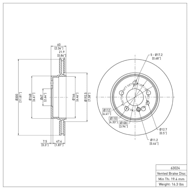 DFC — DFC 92-99 Mercedes-Benz CL500 Rear GeoSPEC Coated Rotor
DFC Brake Rotor - view 6