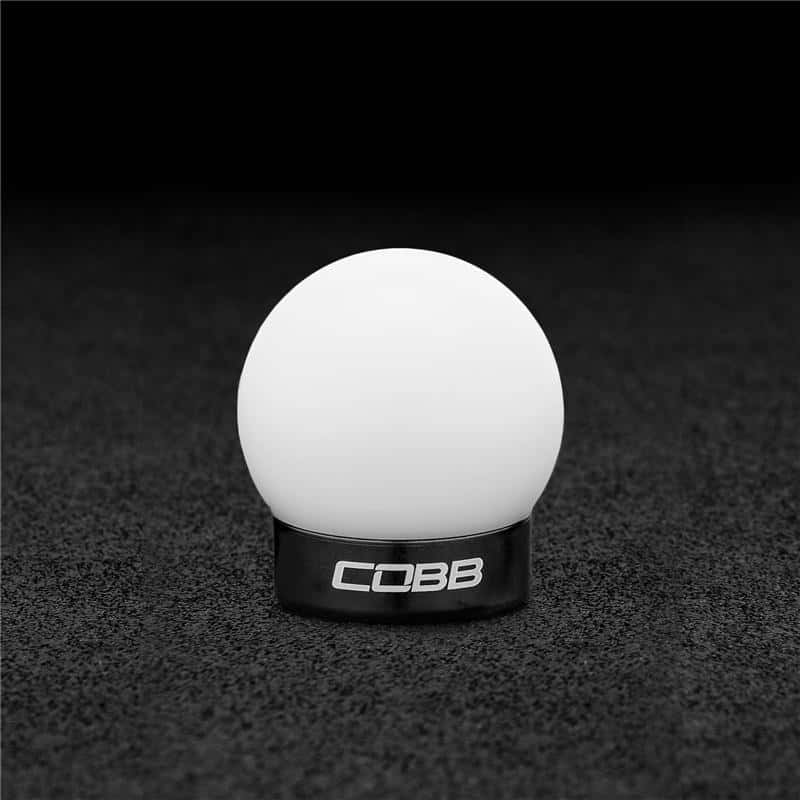 COBB — Cobb Ford Mustang Shift Knob White with Black Base - view 2