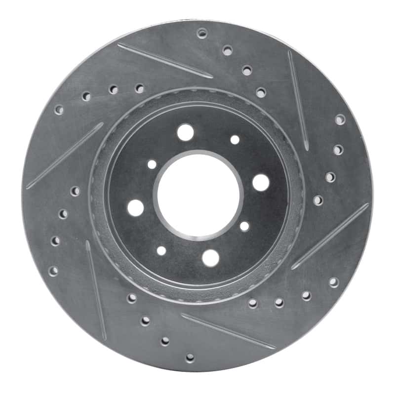 R1 Concepts — R1 88-91 Honda Accord Coupe Front Left Drilled & Slotted Silver Brake Rotor
R1 Brake Rotor Drill - view 5