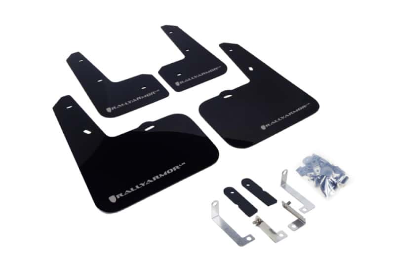 Rally Armor — Rally Armor 12-18 Hyundai Veloster Black UR Mud Flap w/ Silver Logo
Mud Flap - view 1