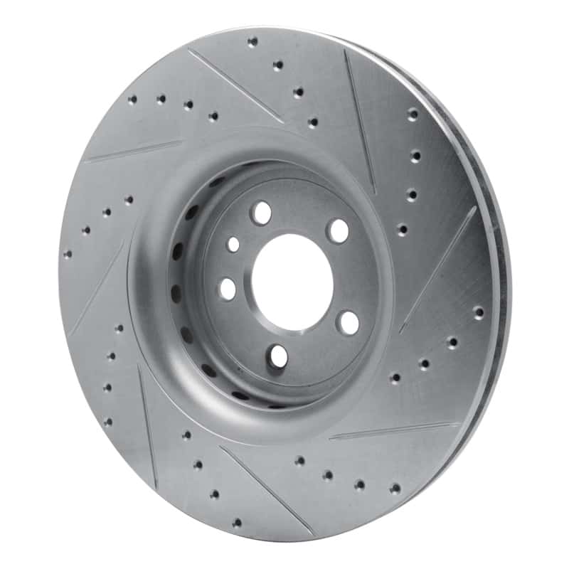R1 Concepts — R1 14-23 Dodge Charger Front Left Drilled & Slotted Silver Brake Rotor
R1 Brake Rotor Drill - view 4
