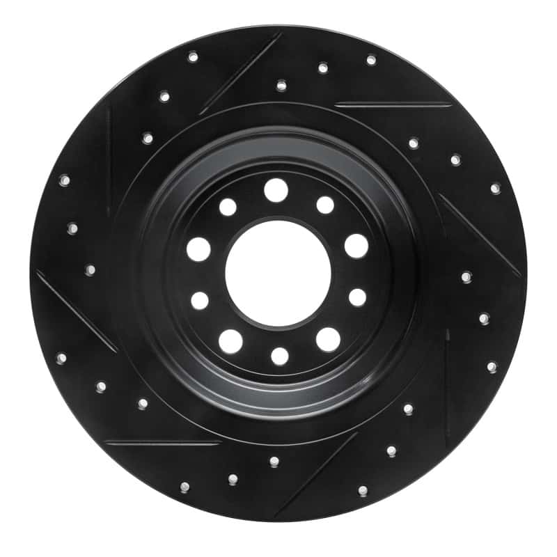 R1 Concepts — R1 14-23 Jeep Cherokee Rear Right Drilled & Slotted Black Brake Rotor
R1 Brake Rotor Drill - view 5
