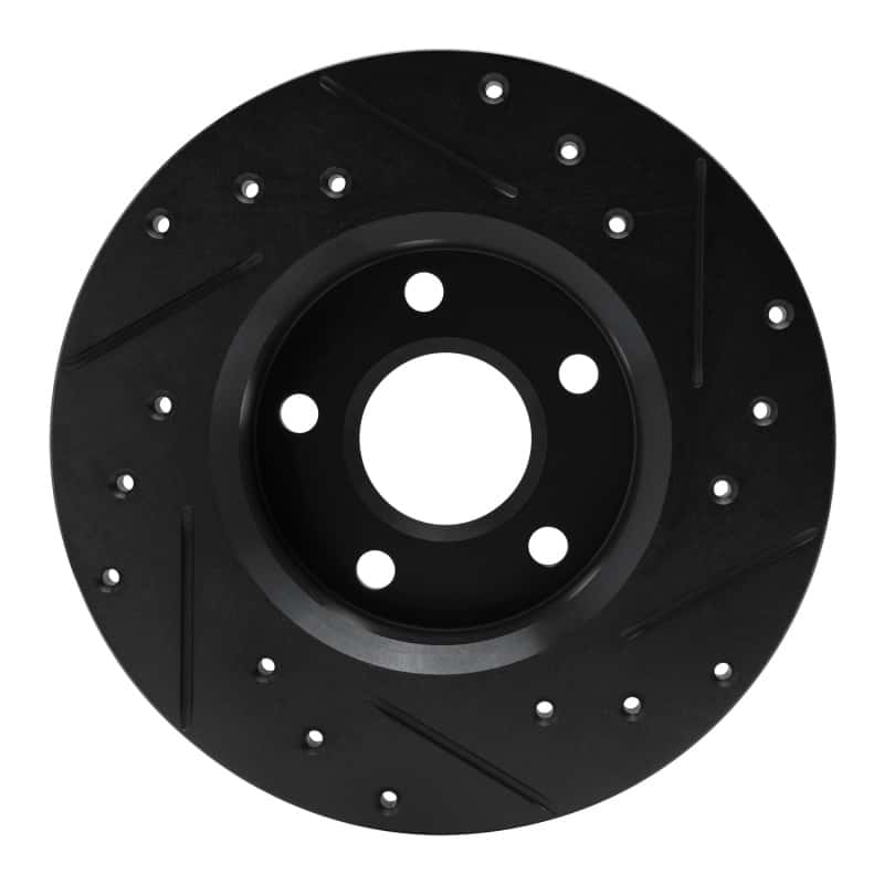 R1 Concepts — R1 84-87 Pontiac Fiero Rear Left Drilled & Slotted Black Brake Rotor
R1 Brake Rotor Drill - view 5