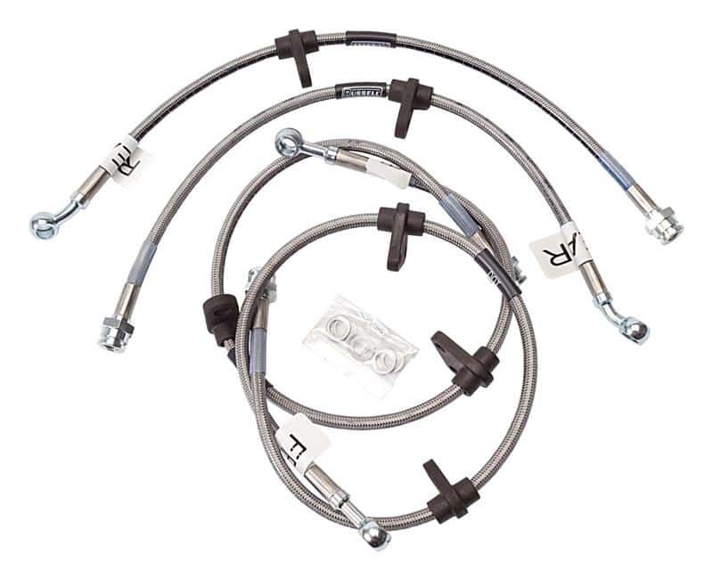 Russell — Russell Performance 92-95 Honda Civic (All with rear discs/ no ABS) Brake Line Kit
Brake Hose Kit - view 3