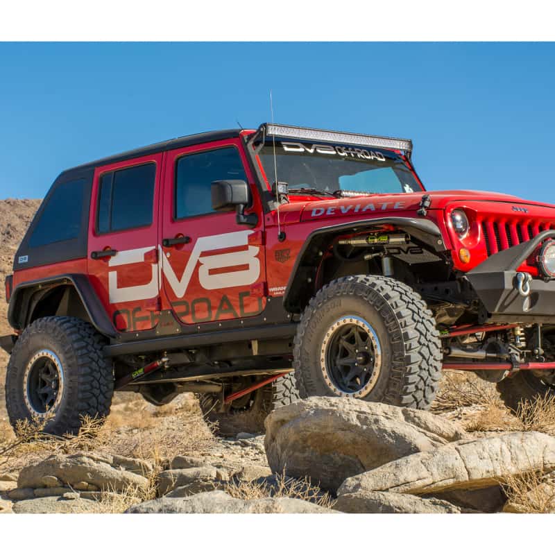DV8 Offroad — DV8 Offroad 07-18 Jeep Wrangler JK Front & Rear Flat Tube Fenders
Fender Flares - view 4