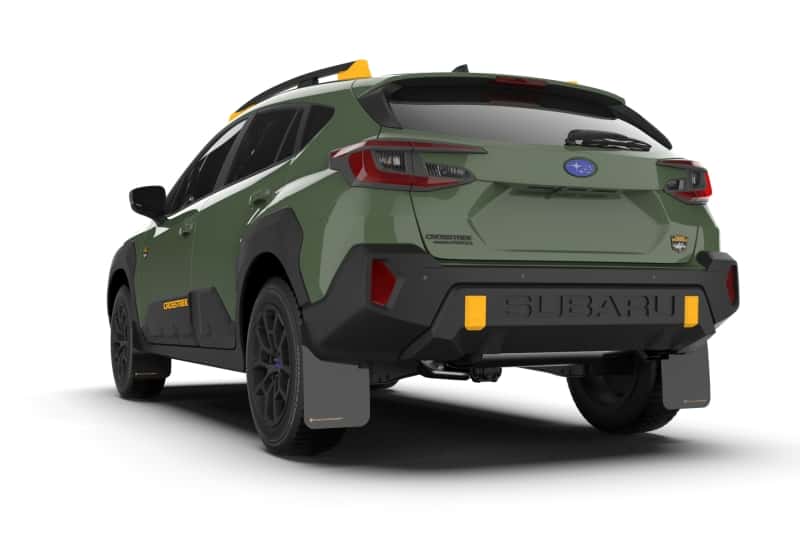 Rally Armor — Rally Armor 24-26 Subaru Crosstrek (Wilderness Only) Black UR Mudflap W/Wild-Orange Logo No Drill Re
Mud Flap - view 2