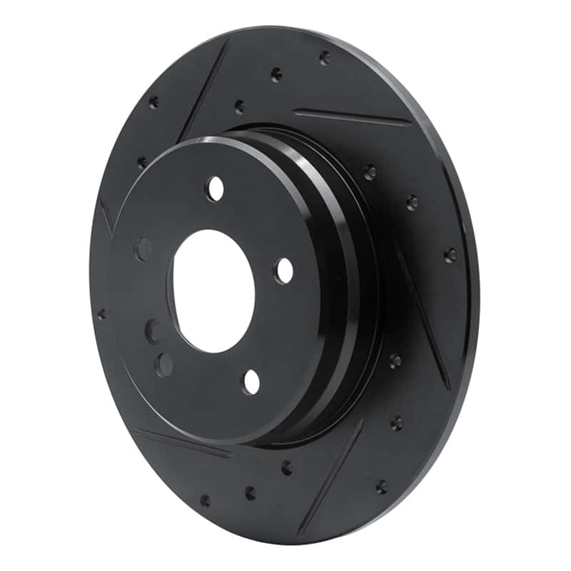 R1 Concepts — R1 94-11 Mercedes-Benz C280 Rear Left Drilled & Slotted Black Brake Rotor
R1 Brake Rotor Drill - view 2