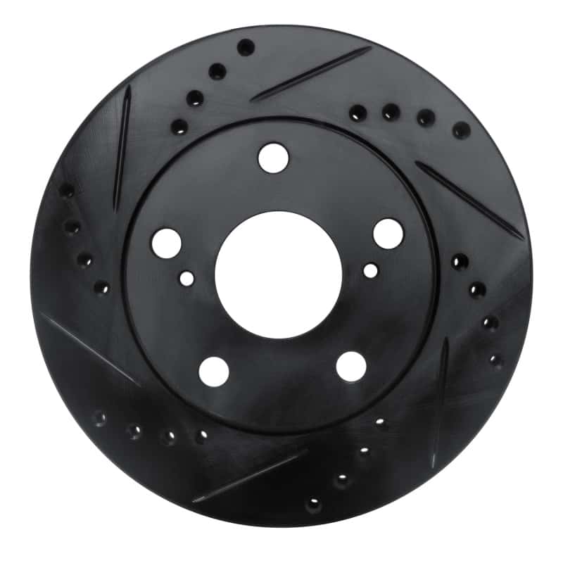 R1 Concepts — R1 92-01 Toyota Camry Front Left Drilled & Slotted Black Brake Rotor
R1 Brake Rotor Drill - view 1