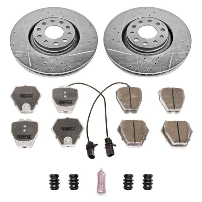 PowerStop — Power Stop 00-01 Audi A6 Quattro Front Z26 Street Warrior Brake Kit - view 1