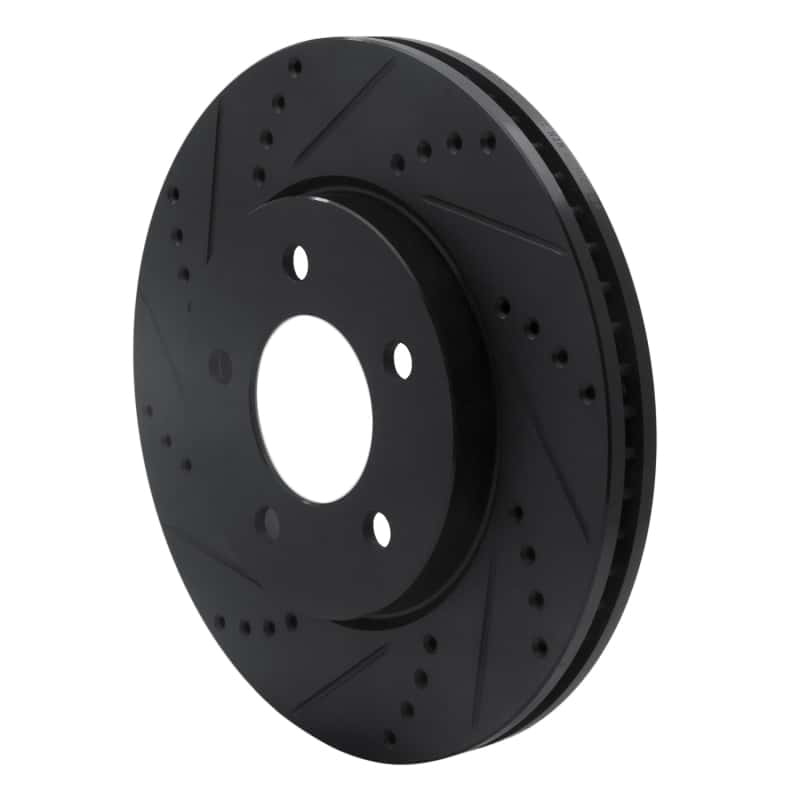 R1 Concepts — R1 04-08 Chrysler Pacifica Front Left Drilled & Slotted Black Brake Rotor
R1 Brake Rotor Drill - view 2