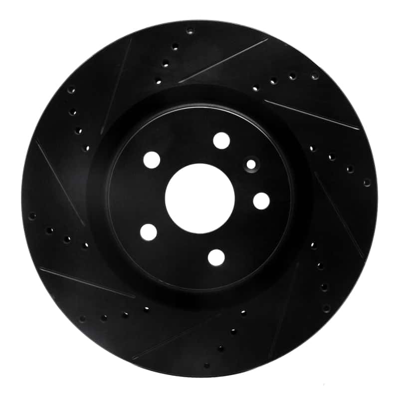 R1 Concepts — R1 09-17 Buick Regal Front Left Drilled & Slotted Black Brake Rotor
R1 Brake Rotor Drill - view 1
