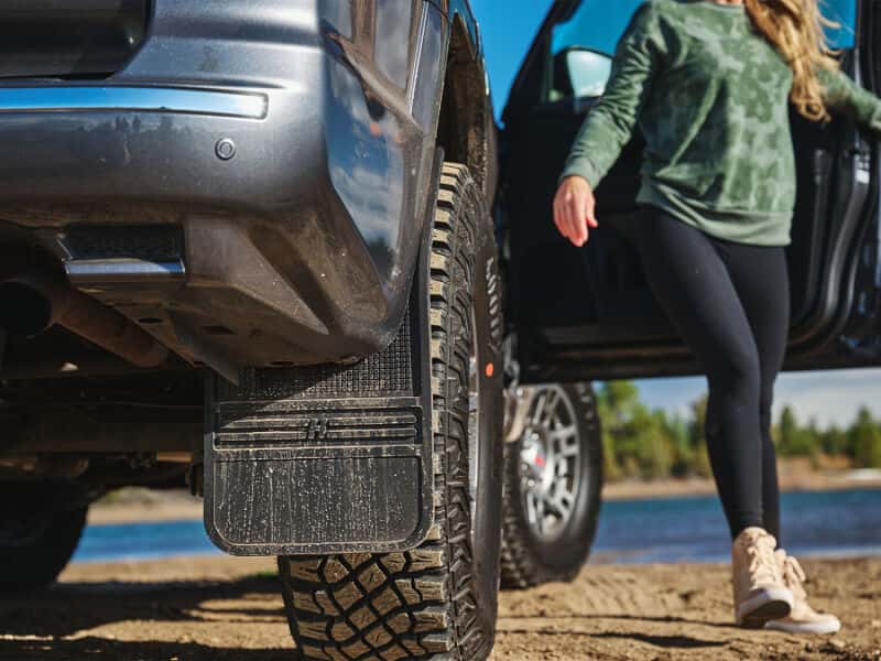 Husky Liners — Husky Liners Universal 12in Wide Black Rubber Front Mud Flaps w/ Weight
Mud Flaps - view 2