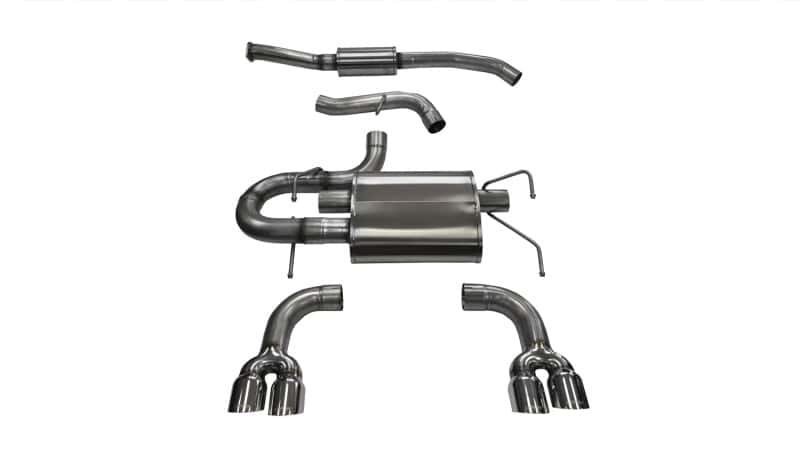 CORSA Performance — Corsa 2008-2014 Subaru Impreza Hatchback STI 2.5L Turbo Manual Polished Sport Cat-Back Exhaust
Exhaust - view 4