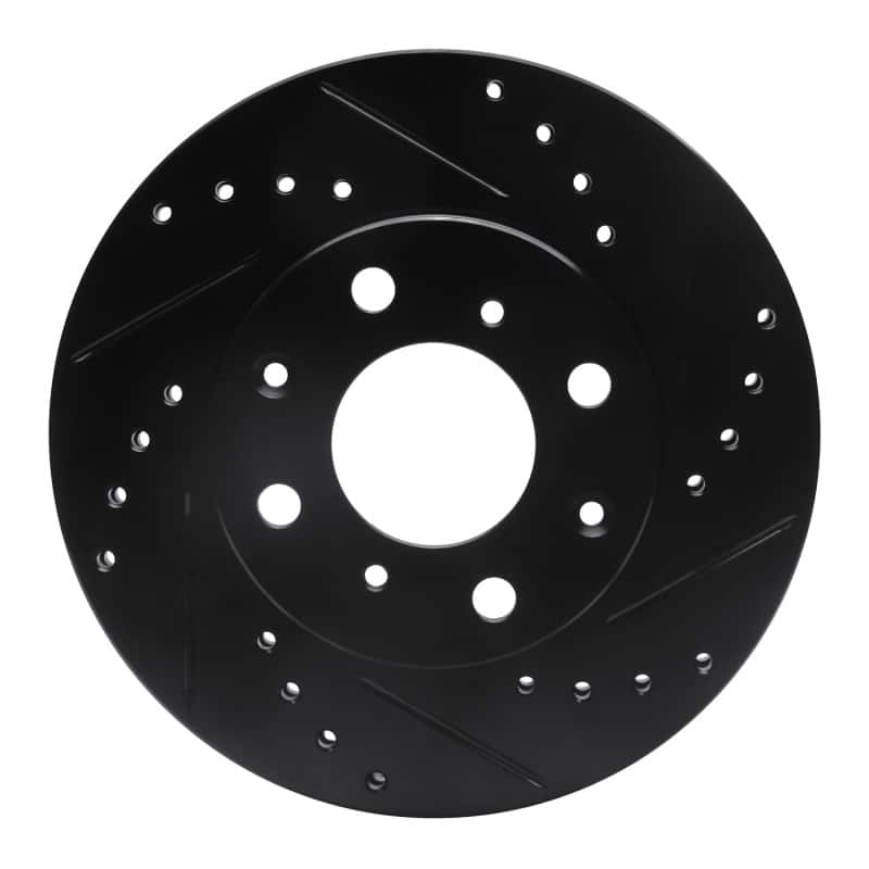 R1 Concepts — R1 90-00 Honda Civic Hatchback Front Right Drilled & Slotted Black Brake Rotor
R1 Brake Rotor Drill - view 1