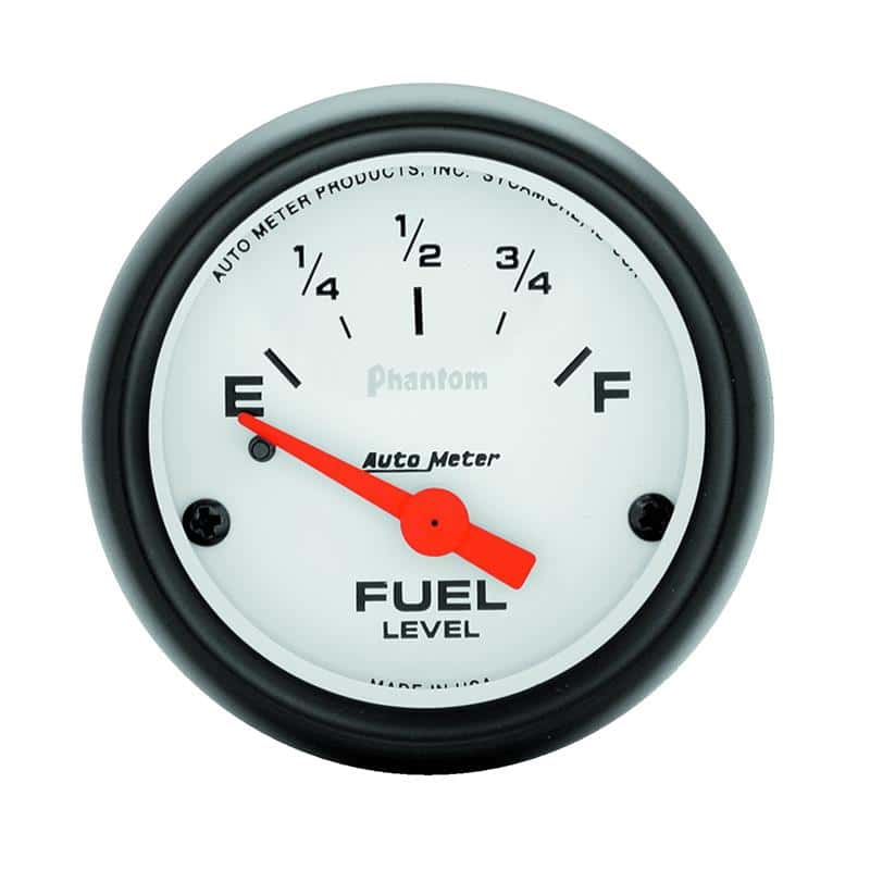 AutoMeter — Autometer Phantom 2 1/16in 240 ohm to 33 ohm Electric Fuel Level Gauge
2" FUEL LEVEL, 240 E - view 2