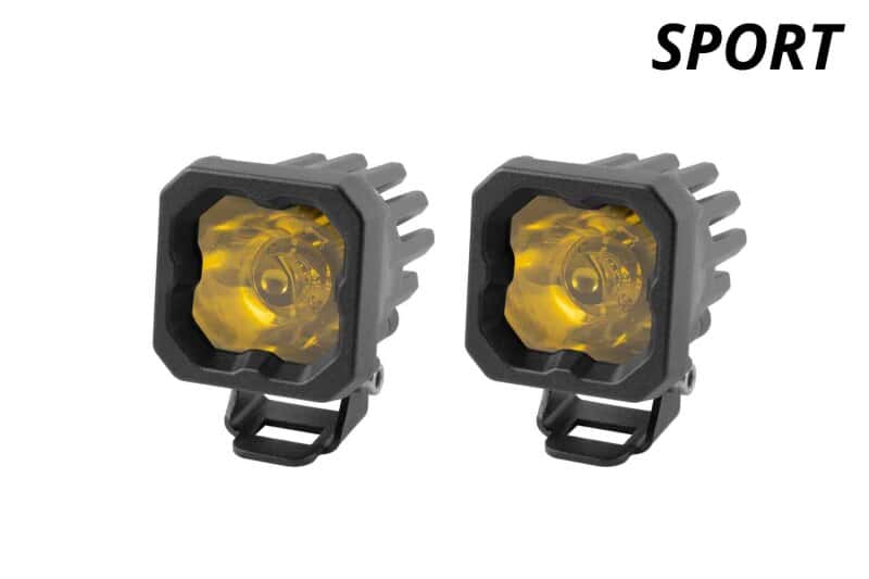 Diode Dynamics — Diode Dynamics Stage Series C1 LED Pod Sport - Yellow Wide Standard ABL (Pair) - view 2