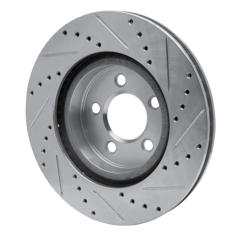 R1 Concepts — R1 09-23 Dodge Challenger Front Left Drilled & Slotted Silver Brake Rotor
R1 Brake Rotor Drill - view 4