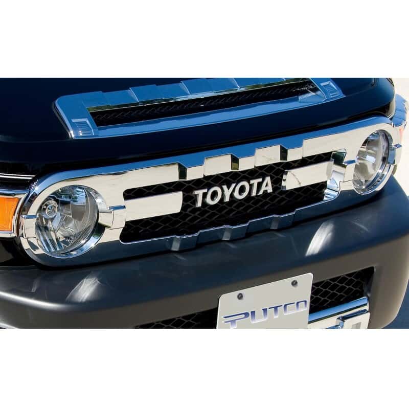 Putco — Putco 07-14 Toyota FJ Cruiser Chrome Trim Grille Covers
Grille Insert - view 3