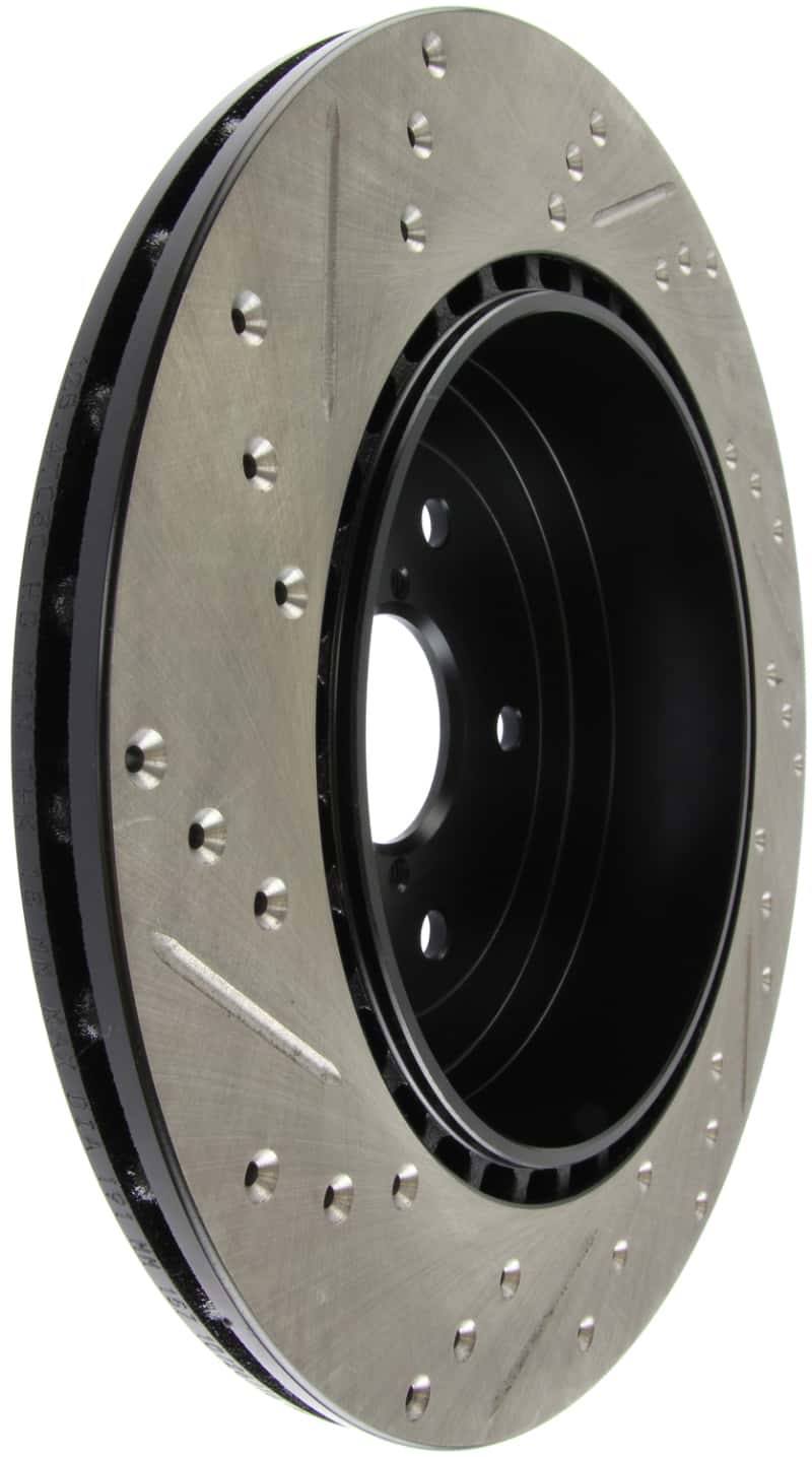 Stoptech — StopTech 08+ Subaru STI (Will Not Fit 05-07) Slotted & Drilled Sport Brake Rotor
StopTech Slotted & Drilled Sport Brake Rotor
Disc Brake Rotor
Slot/Drill Rotor - view 2