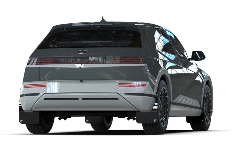 Rally Armor — Rally Armor 22-24 Hyundai Ioniq 5 Black UR Mud Flap Silver Battery Logo
Mud Flap - view 3