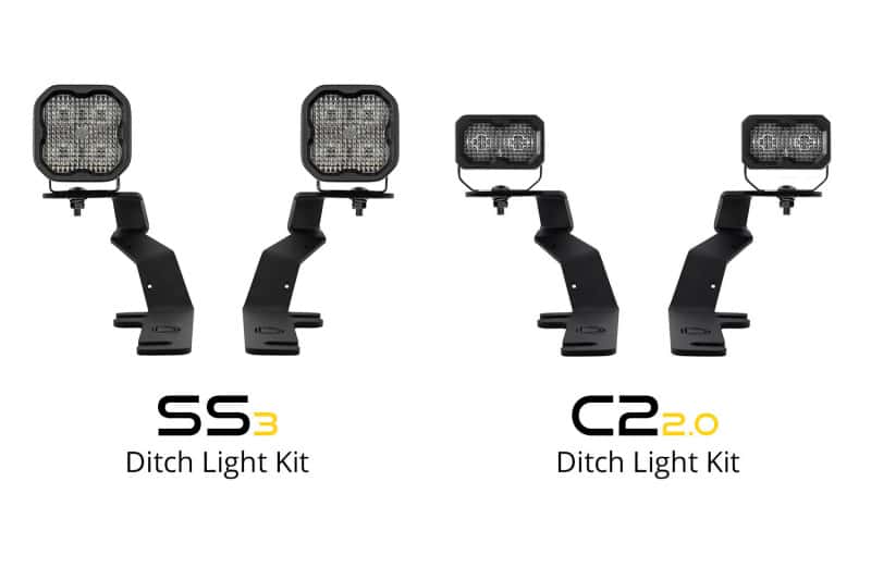 Diode Dynamics — Diode Dynamics 15-20 Ford F-150/Raptor Sport SS3 LED Ditch Light Kit - White Combo - view 3