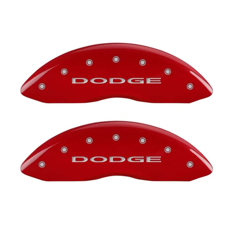 MGP — MGP Front set 2 Caliper Covers Engraved Front With out stripes/Dodge Red finish silver ch
Caliper Covers - view 1